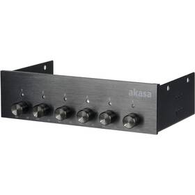 Ovládací panel AKASA FC.SIX do 5,25" 6xfan černý

