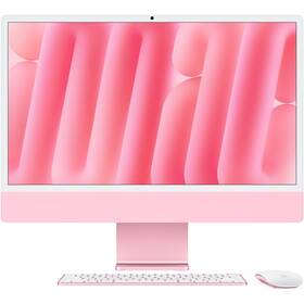 Počítač All In One Apple 24" CTO Sklo s nanotexturou M4 10× CPU 10× GPU, 32 GB, 2 TB - růžový CZ 

