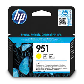 Inkoustová náplň HP 951, 700 stran žlutá

