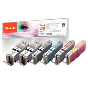 Inkoustová náplň Peach Canon PGI550 / CLI551 MultiPac Plus, 2x23, 4x13 ml vícebarevná

