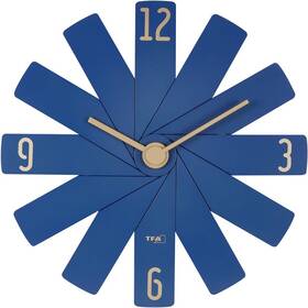 Nástěnné hodiny TFA TFA 60.3020.06 CLOCK IN THE BOX modré

