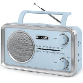 Radiopřijímač MUSE MF-060 modrá barva
