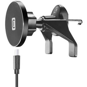 Držák na mobil CellularLine Touch Air Mag do mřížky ventilace s podporou MagSafe a bezdrátovým nabíjením černý

