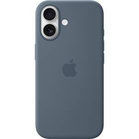 Kryt na mobil Apple iPhone 17 silikonový s MagSafe - ocelově modrý 
