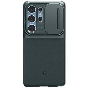 Kryt na mobil Spigen Optik Armor na Samsung Galaxy S25 Ultra zelený

