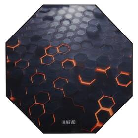 Podložka pod židli Marvo GM03, 1100 × 1100 × 2 mm černá

