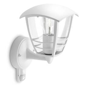 Nástěnné svítidlo Philips Creek Up, 1xE27, senzor pohybu bílé

