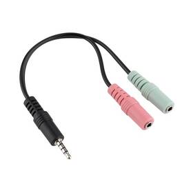 Redukce GoGEN 2x Jack 3,5mm / Jack 3,5mm černá barva

