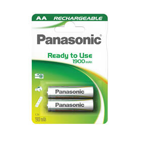 Baterie nabíjecí Panasonic AA, HR6, 1900mAh, Ni-MH, blistr 2ks 

