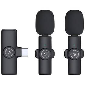 Mikrofon Soundeus Wireless Lavalier, USB-C černý

