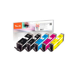 Inkoustová náplň Peach Canon PGI580/CLI581 MultiPac Plus, 6x5,6 ml vícebarevná

