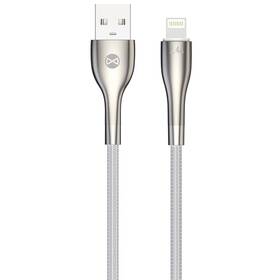 Kabel Forever Sleek USB/Lightning, 2,4 A, 1 m bílý

