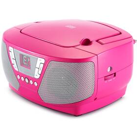 Radiopřijímač s CD Bigben CD60RSSTICK růžový

