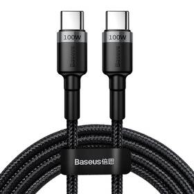 Kabel Baseus Cafule USB-C/USB-C PD2.0 100W, 5A, 2m černý/šedý

