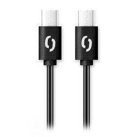 Kabel Aligator Power 65W, USB-C/USB-C, 3A, 1,5m černý

