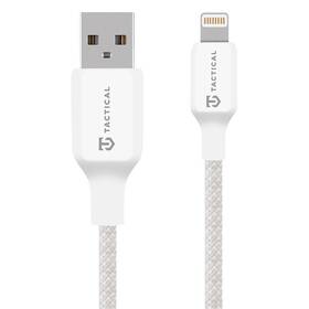 Kabel Tactical Stitch Thread USB-A/Lightning 0,3m bílý

