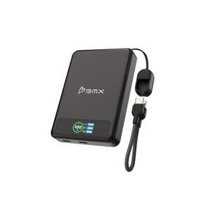 Powerbanka BMX SolidSafe™ 10K Solid-State magnetická černá

