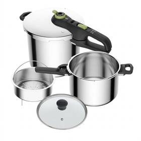 Tlakový hrnec Tefal P2586800 Secure Trendy 6 l + 8 l nerez


