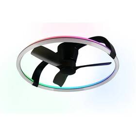 Stropní svítidlo Reality R64262932 STOCKHOLM, s ventilátorem černé

