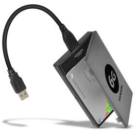 Adaptér Axagon USB3.0 - SATA 6G UASP HDD/SSD vč. 2.5" pouzdra černý

