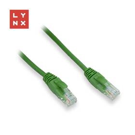 Kabel Lynx UTP patch Cat5e, PVC, CCA, 15m zelený

