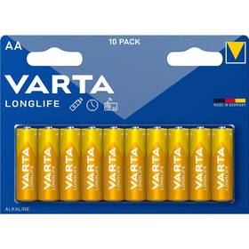 Baterie alkalická Varta AA, LR06, blistr 10ks 

