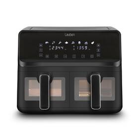 Fritéza horkovzdušná Lauben DualZone® Air Fryer 8000BC černá


