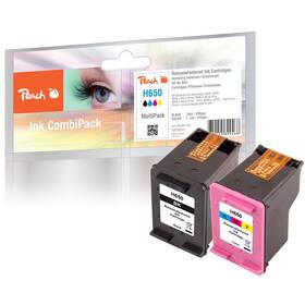 Inkoustová náplň Peach HP 650, MultiPac, 490/215 stran vícebarevná

