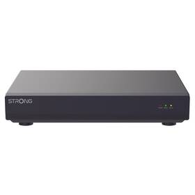 Záznamové zařízení Strong NVR1080-4P, 4xIP, 8Mpx, 512Mbps, HDMI, VGA, 2× USB, 1× LAN, 1× SATA, 4× PoE černá

