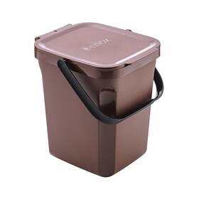 Odpadkový koš na tříděný odpad Denox Organic 13200.839, 10 l hnědý

