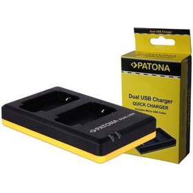 Nabíječka PATONA Dual Quick Charger NB-6L (Canon) černá


