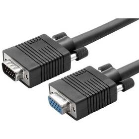Kabel AQ Prodlužovací VGA (15pin) s konektory VGA / VGA, F/M, 5m 

