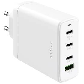 Nabíječka do sítě FIXED GaN, 3xUSB-C, 1xUSB-A, PD 3.0, 120W bílá

