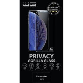 Tvrzené sklo WG 4D Privacy Full Glue na Apple iPhone 15 Pro černé

