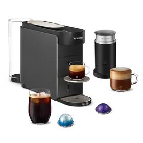 Kapslový kávovar De'Longhi Bundle ENW200.GYAE antracitový


