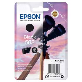 Inkoustová náplň Epson 502, 210 stran černá

