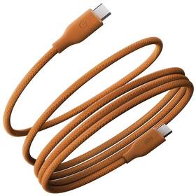 Kabel Energea Helix 60 magnetický USB-C na USB-C (60 W) oranžový

