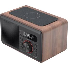 Radiopřijímač s DAB+ Carneo W100 hnědý

