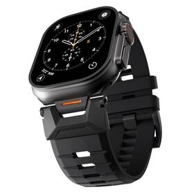 Řemínek Epico FKM Rubber Pro na Apple Watch SE (44mm)/Series 1-9 (42/44/45mm) 10-11 (46mm)/Ultra (49mm) černý

