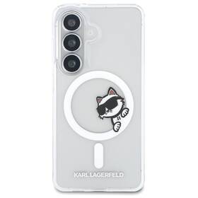 Kryt na mobil Karl Lagerfeld IML Choupette Peekaboo Logo Magnetic na Samsung Galaxy S26+ průhledný

