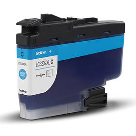 Inkoustová náplň Brother LC-3239XLC, 5000 stran azurová

