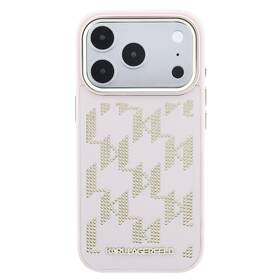 Kryt na mobil Karl Lagerfeld PU Perforated Monogram MagSafe na Apple iPhone 17 Pro růžový

