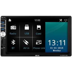 Autorádio s LCD AKAI CA-2DIN7135S černé

