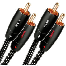 Kabel AQ Tower RR 2x RCA/2x RCA, 1 m černý

