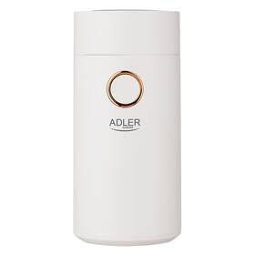 Kávomlýnek Adler AD4446wg bílý/zlatý

