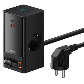 Nabíječka do sítě Baseus PowerCombo Digital 65W černá

