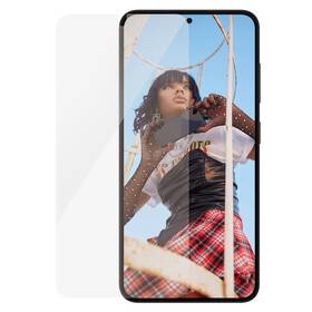 Tvrzené sklo PanzerGlass Ultra-Wide Fit na Samsung Galaxy S25 s instalačním rámečkem 

