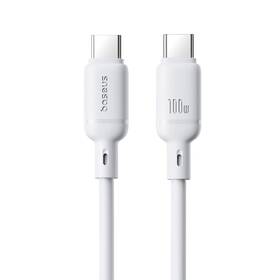 Kabel Baseus Silky USB-C/USB-C, 100W, 1m bílý

