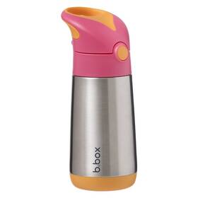Termoska s brčkem b.box 350 ml růžová/oranžová

