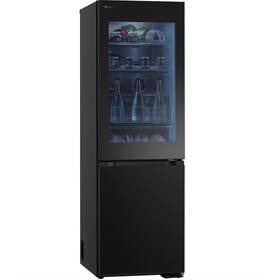Chladnička s mrazničkou LG GBG5160CEV černá barva
